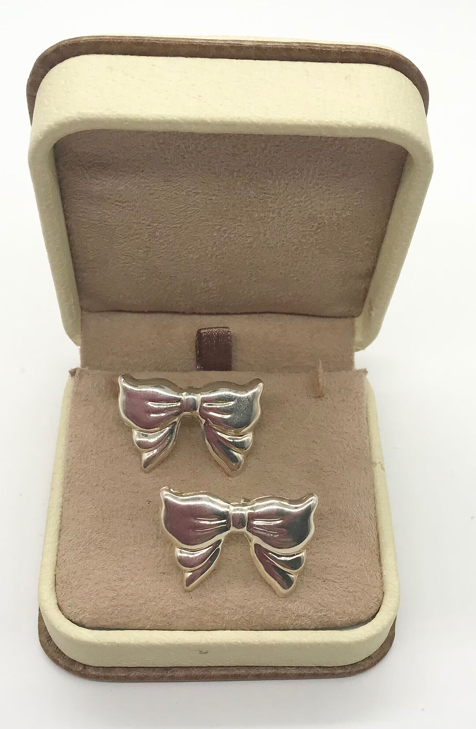 Vintage Bow Style Silver Earrings