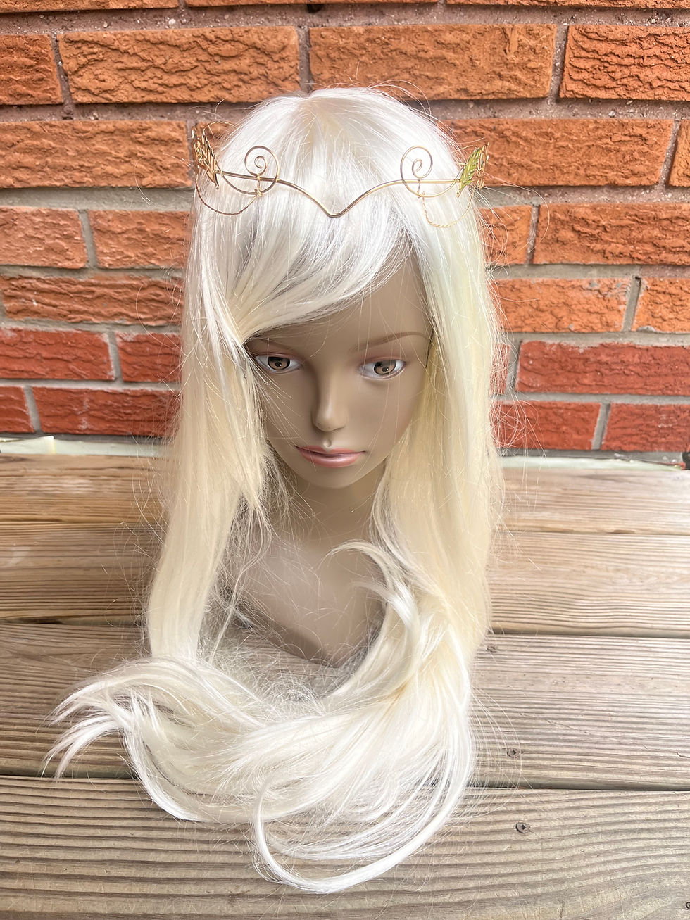 Metal Elegant Renaissance Tiara with Leaf Design