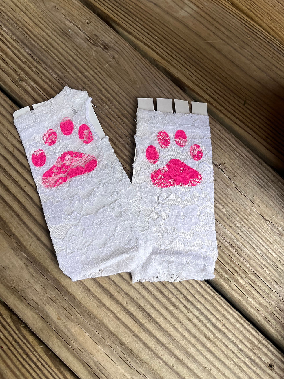 Thumbnail: White with Pink Lace Bunny Animal Kit