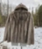 Vintage Silver Mink Fur Short Cut Jacket, Vintage Fur