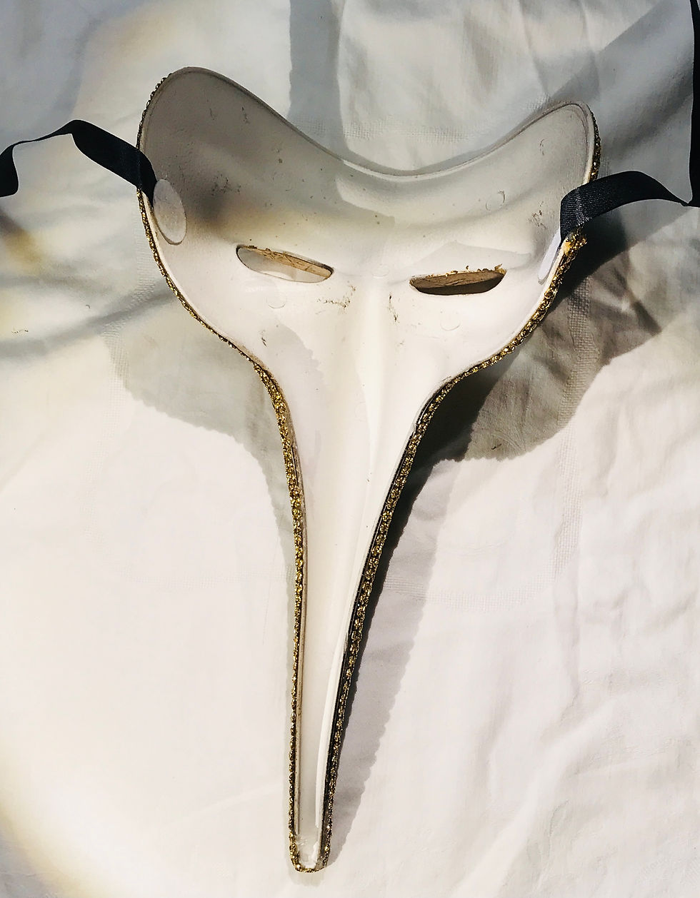 Thumbnail: Venetian Style Roman Zanni Masquerade Mask Round Cut Edge Variety Col