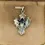 Thumbnail: Gothic Skull Style Silver Cross Pendant