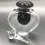 Thumbnail: Handmade Mish Vins Glass Design Perfume Bottle Black & Clear