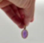 Vintage 14k Yellow Gold Custom Made Pendant 4-Prong Set with Amethyst