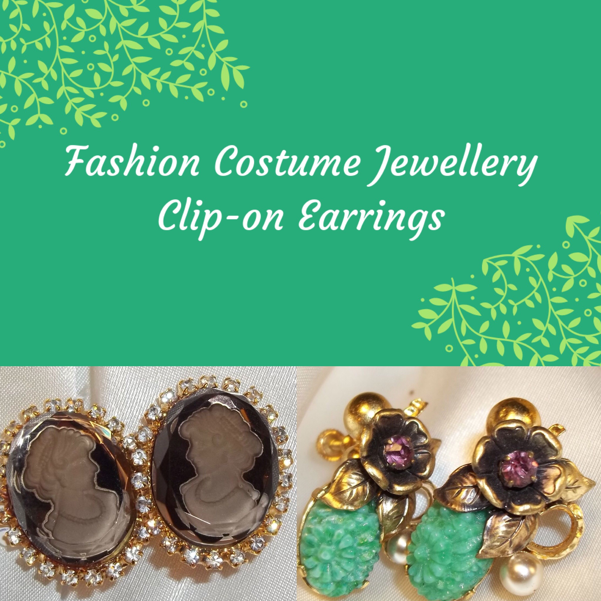 Fashion Costume Clip-on Earrings