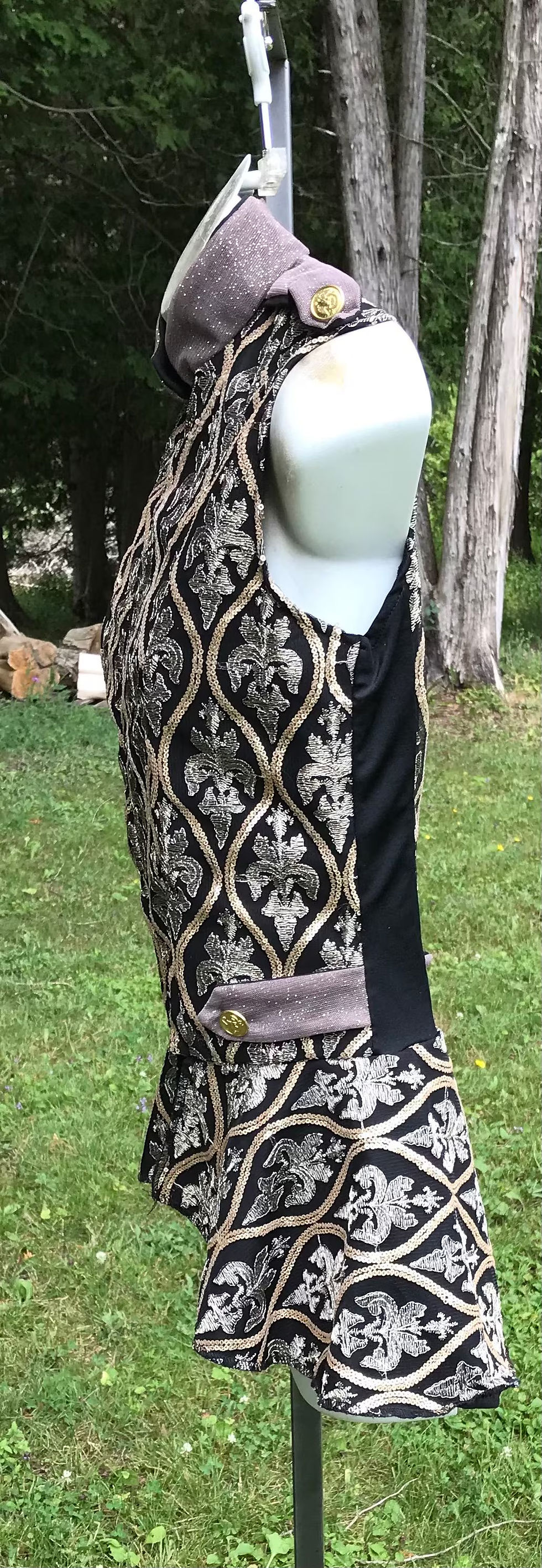 Thumbnail: Vintage Gold and Black Fancy Dancewear Jacket
