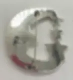 Vintage Moon and Stars Silver Brooch Pin