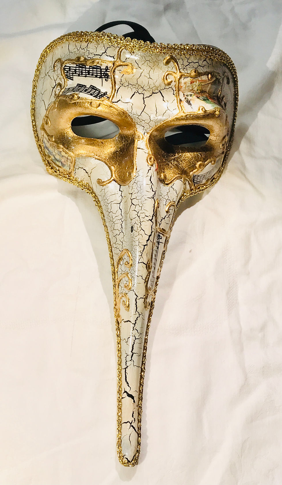 Thumbnail: Venetian Style Roman Zanni Masquerade Mask Round Cut Edge Variety Col