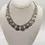 Thumbnail: Vintage Handmade Silver Hand Hammered Collarbone Style Necklace