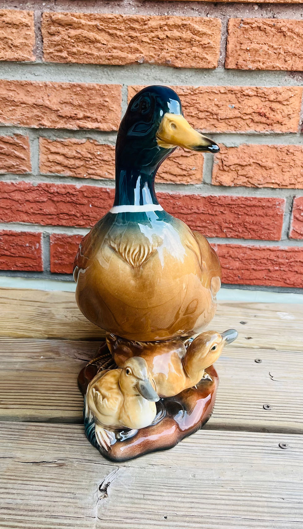Vintage Large Porcelain Cama Made in Spain Group of Ducks