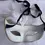 Thumbnail: White and Gold Fancy Masquerade Mask with Feathers on Top
