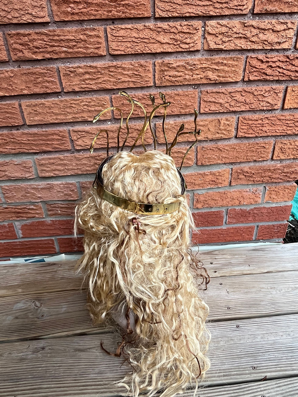 Thumbnail: Gold Metal Gothic Snakes Medusa Style Crown