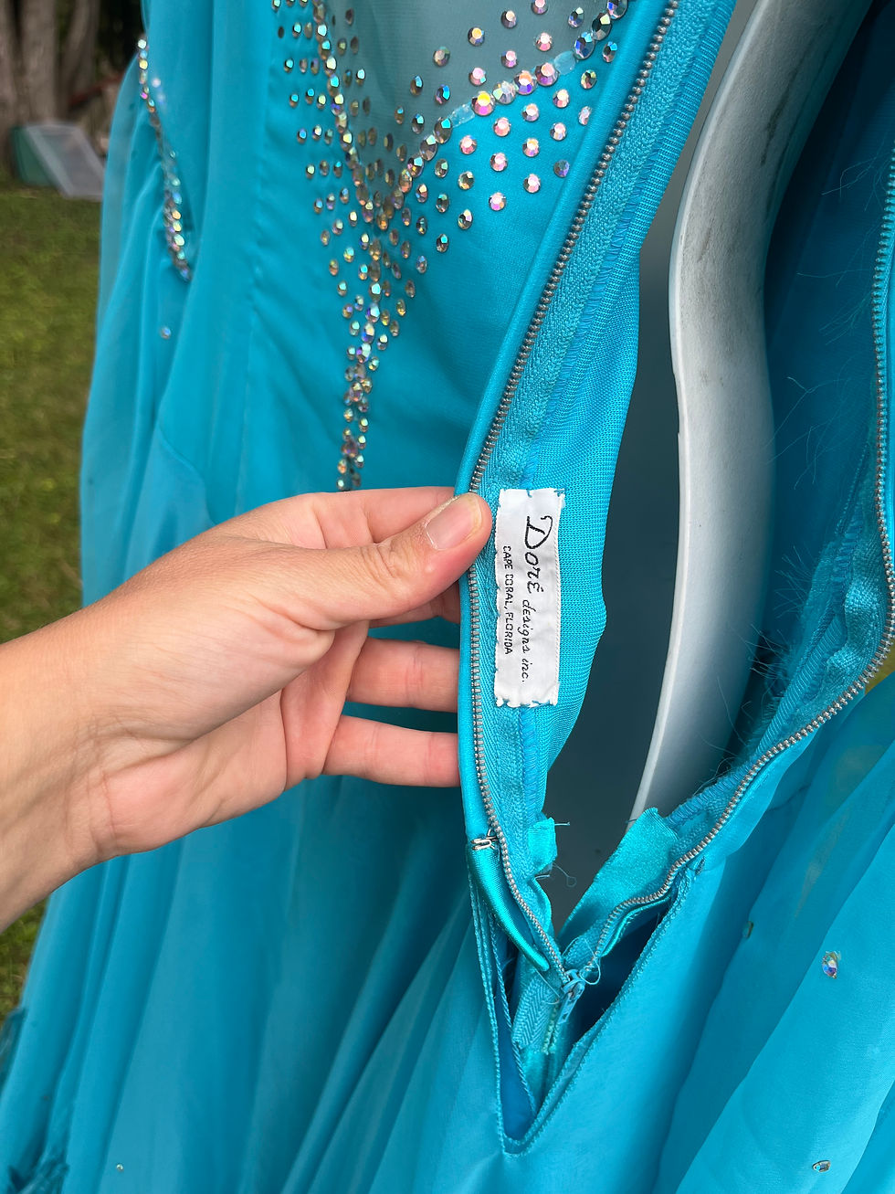 Thumbnail: Handmade Sky Blue Ballroom Gown