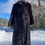 Thumbnail: Vintage Full Length Dark Brown Mink Fur Coat - Size X-Large