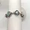 Thumbnail: Vintage Multi Gemstones and Pearl Link Silver Bracelet
