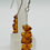 Thumbnail: Genuine Natural Honey Multi Baltic Amber Beads with Silver Simple Earrings