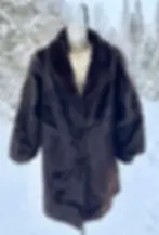 Vintage Vogue Furriers Chocolate Brown Sheared Mink Jacket