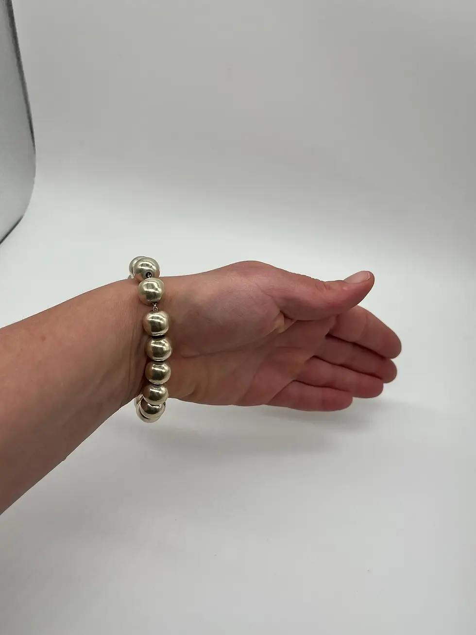 Thumbnail: Vintage Simple Multi Balls Silver Bracelet