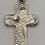Thumbnail: Silver Cross Pendant with Stone Design