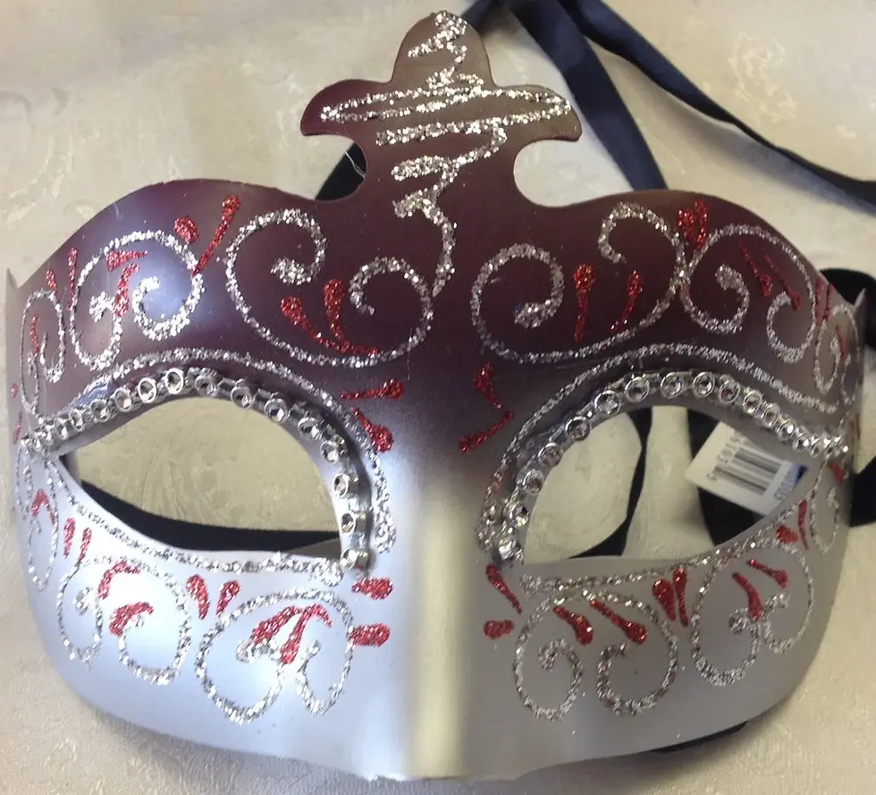Thumbnail: Decorative Masquerade Mask with Embellishments in Variety Colour Options