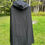 Thumbnail: Handmade Black and Sky Blue Hooded Cape