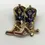 Thumbnail: Pair of Cowboy Boots Costume Brooch Pin Gold Colour