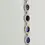 Thumbnail: Oval Shape Amethyst and Silver Link Bracelet