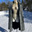 Thumbnail: Vintage Royal Embled Plaid Wool and Nylon Cape Coat