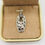 Thumbnail: Oval Shape Fancy Eleganza Silver and 18k Pendant