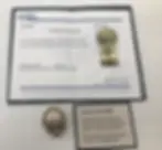 Antique 14K Yellow Gold Hand-Made Brooch Pin Circa 1800 Encased Picture Frame