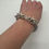 Thumbnail: Vintage Handmade Two Headed Dragons with Viper Style Chainmail Silver Bracelet