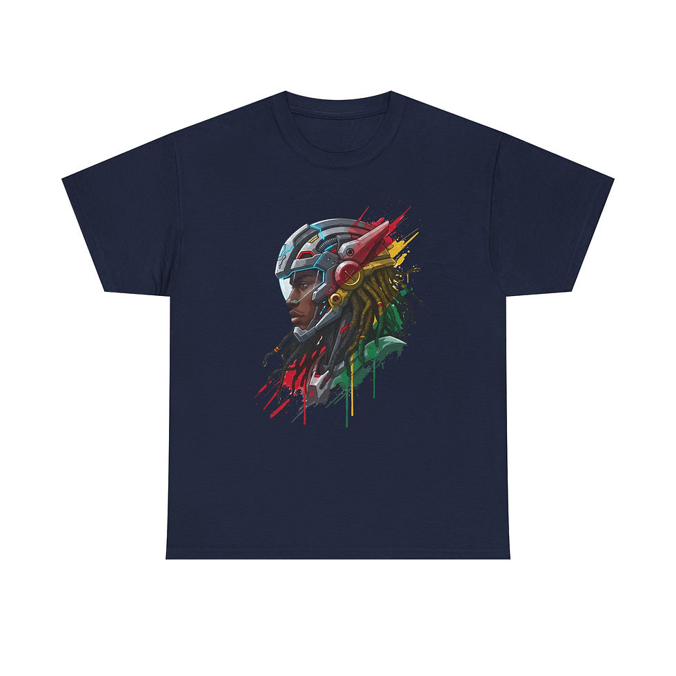Thumbnail: Afro Anime Cyberpunk Dreadlock Unisex T-Shirt
