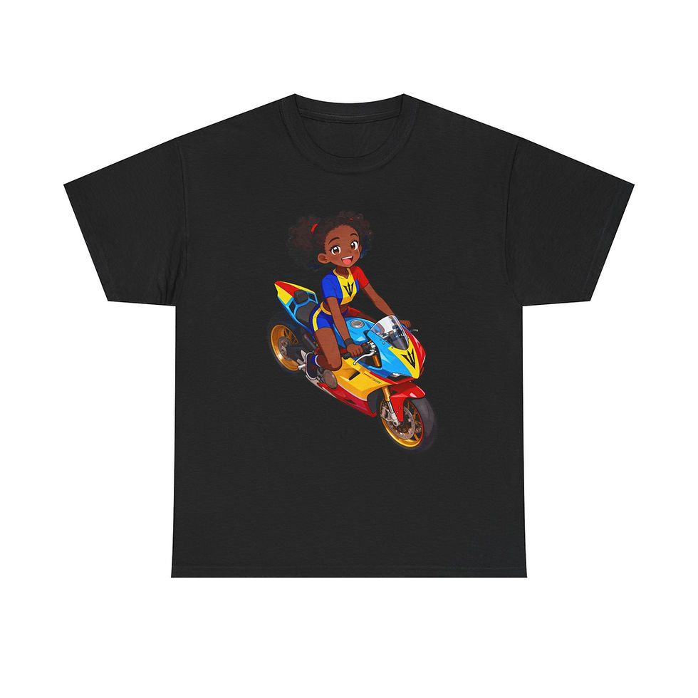 Thumbnail: Bajan Anime Moto Girl 2 Tee