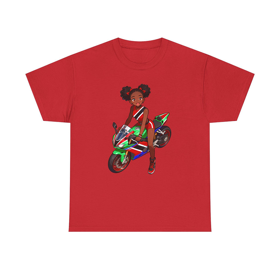 Thumbnail: Trini Anime Moto Girl Tee
