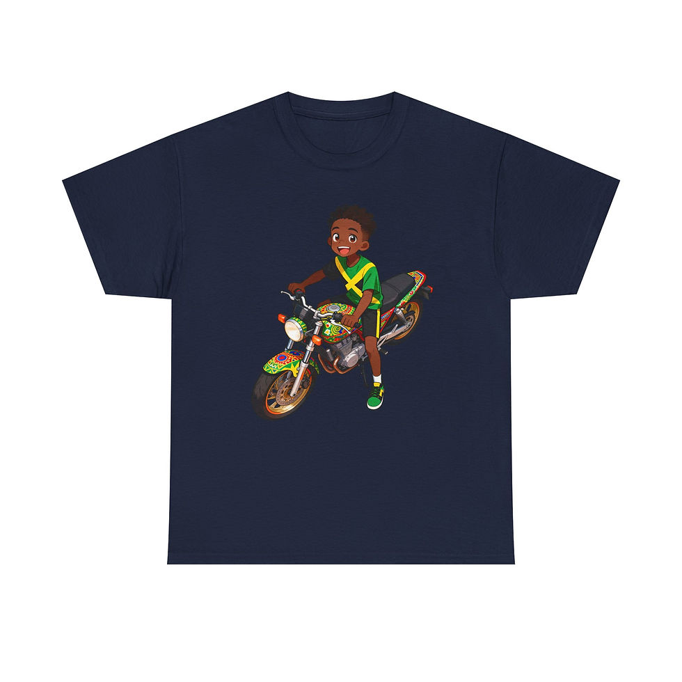 Thumbnail: Jamaican Anime Moto Boy Tee