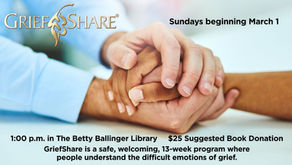 Griefshare Classes to Begin March 1
