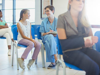 Patients in a waiting room.