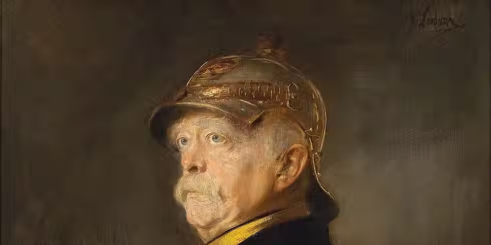 A painting of Otto von Bismarck