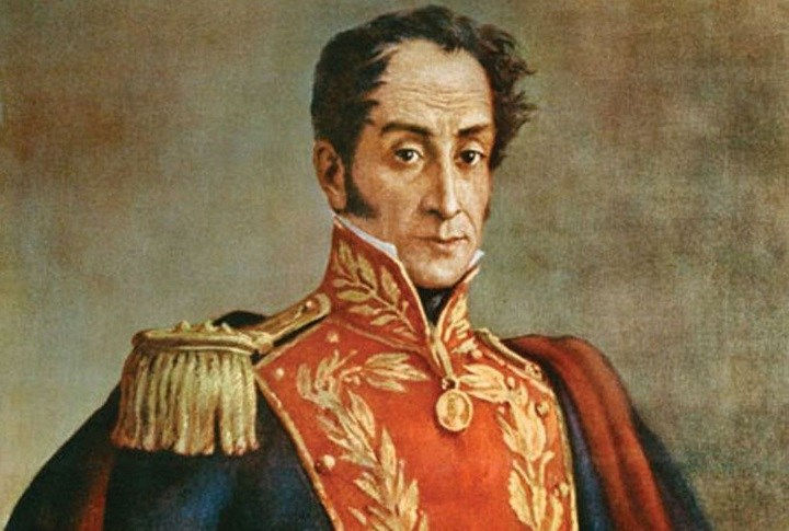 A painted portrait of a man in a red military uniform with gold embroidery, looking serious. The background is muted and simple.