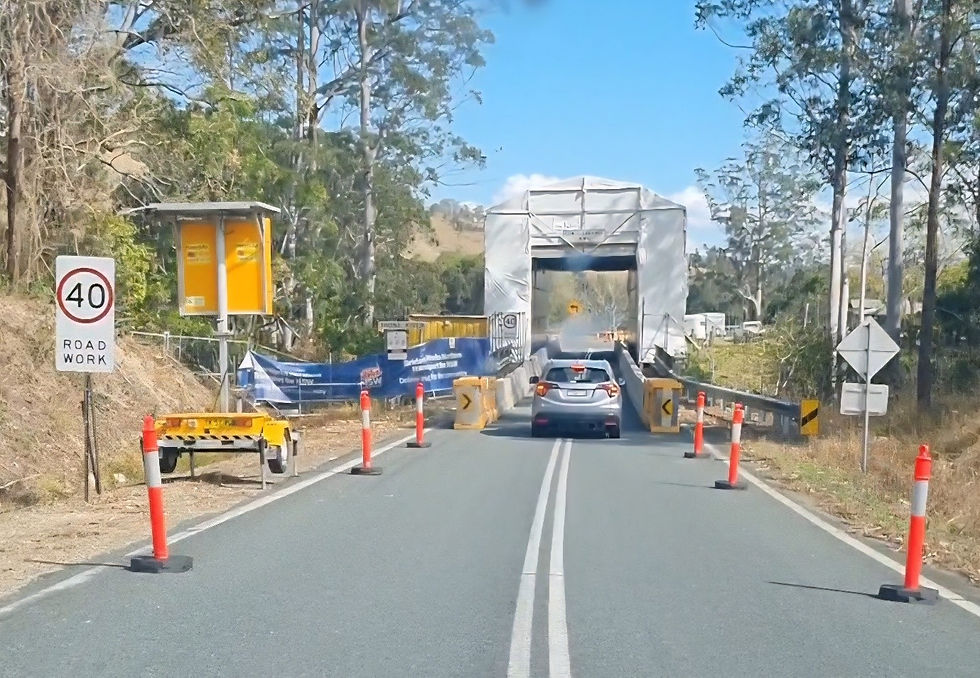 Bridge restoration works, Oxley Hwy, NSW 2024