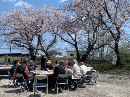 培土事業所にてお花見会を開催しました