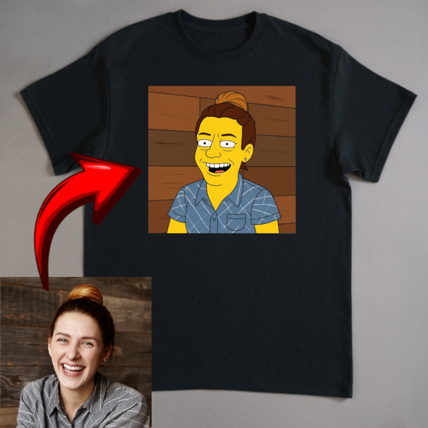 Miniature : T-shirt Simpsons Personnalisé