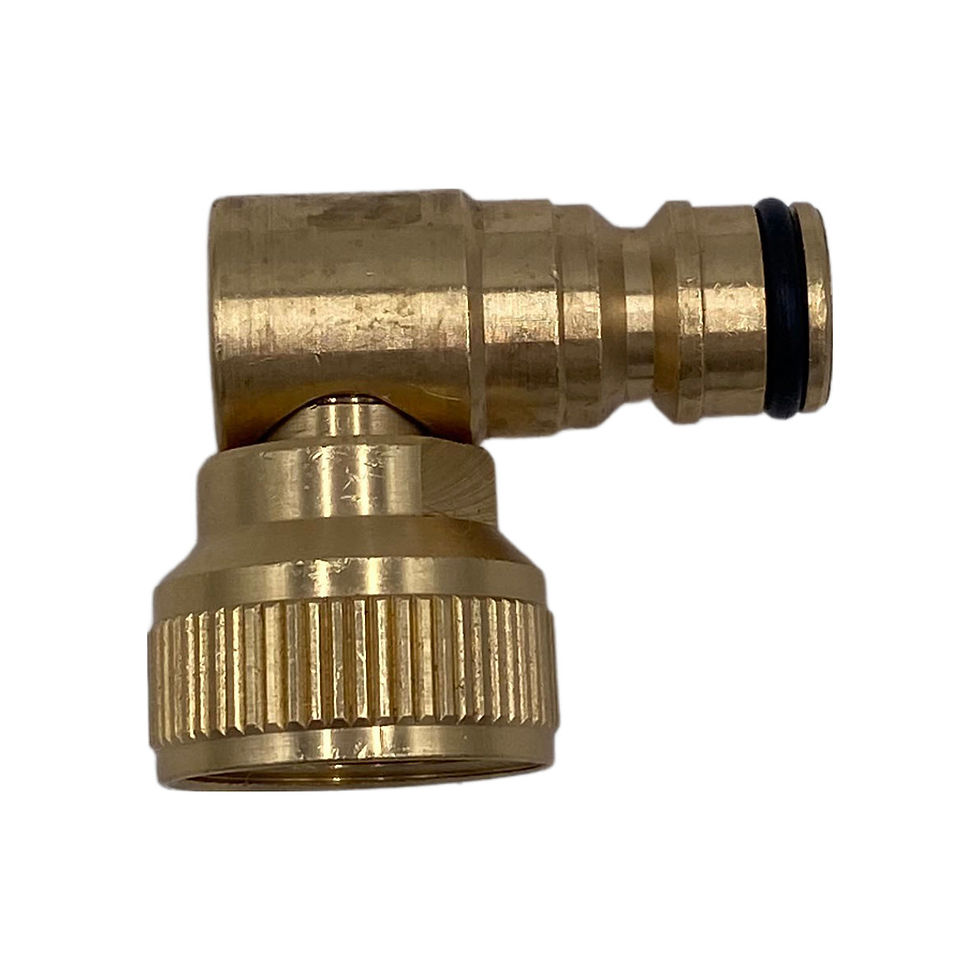 Brass swivel inlet connector