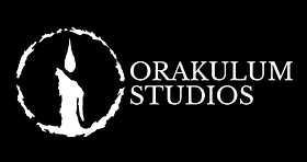 Candle being consumed by the flame with the words Orakulum Studios in white to it's side