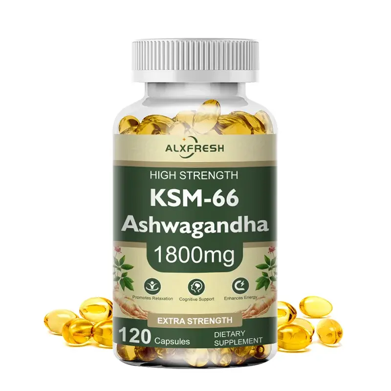 Miniature : KSM-66 Organic Non-GMO Vegan Ashwagandha Capsules With Zinc