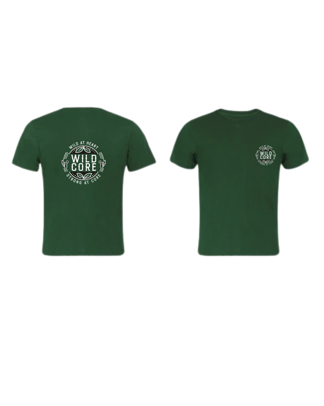 Wild Core - 100% Organic Cotton T-Shirt Forest Green