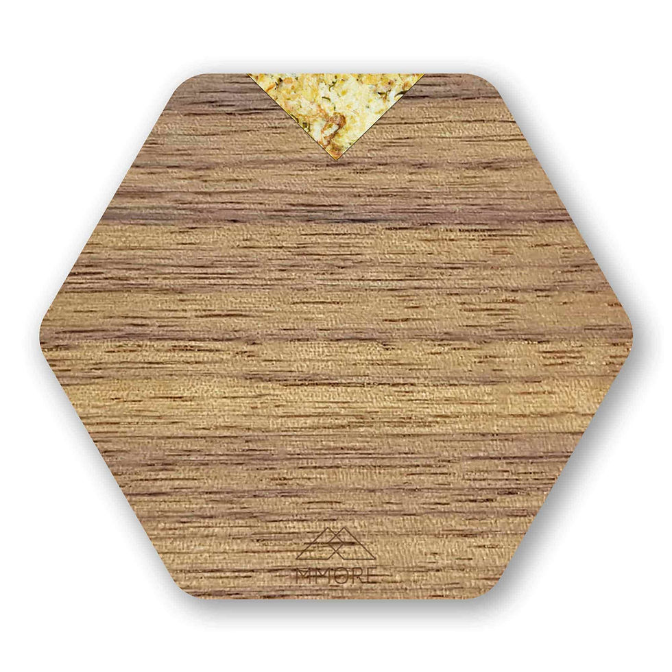 Thumbnail: PERSONALIZED Wooden Coasters - American Walnut / Set of 4 Coasters