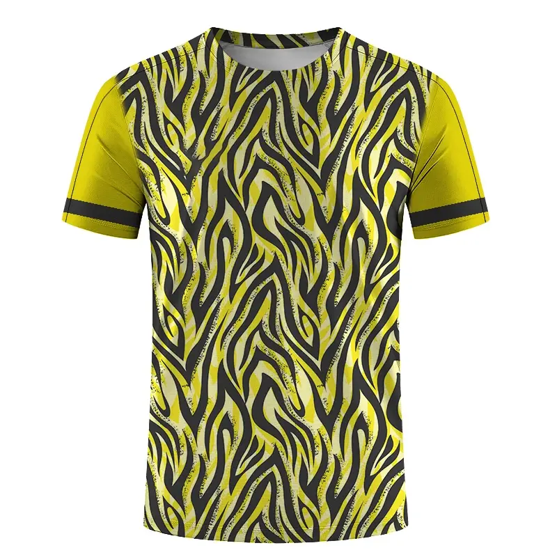 Miniature : Fashion Sports Men's and Women's Casual Round Neck Short Sleeve Summer T-Shirt