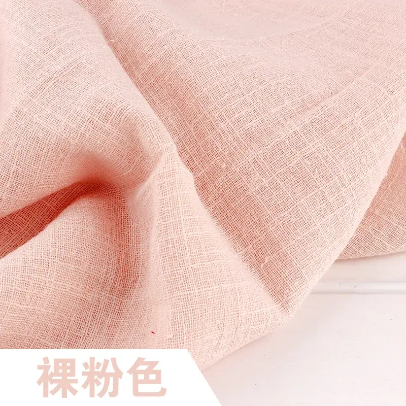 الصورة المصغرة: Soft Thin Solid Color Linen Cotton Fabric Organic