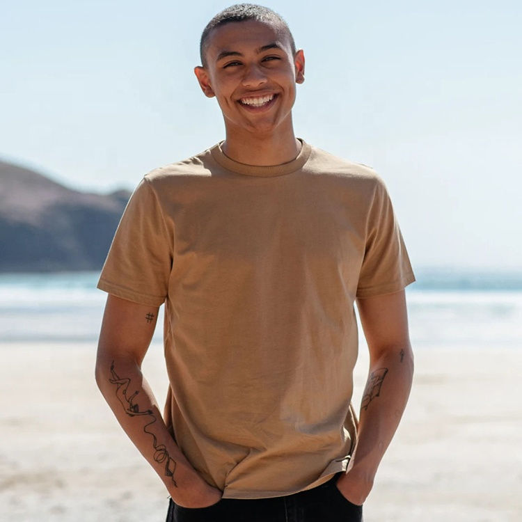 Thumbnail: Lvtu Shirt Custom Logo Organic Cotton Bamboo T-Shirt